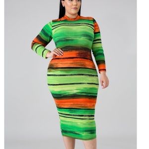 Color Stripe Dress